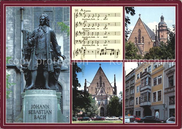 Bach Johann Sebastian Denkmal Leipzig Thomas-Kirche Bachmuseum Bosehaus