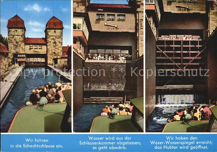 Schiffe Ships Navires MS Menelaos Minden Schachtschleuse