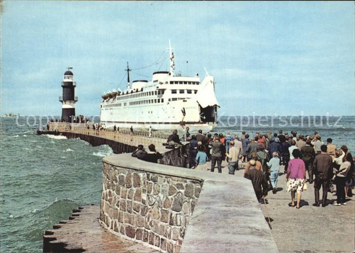 Schiffe Ships Navires Warnemünde Mole