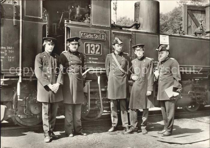 Lokomotive Traditionsbahn Radebeul Ost-Radeburg Zugpersonal Uniformen