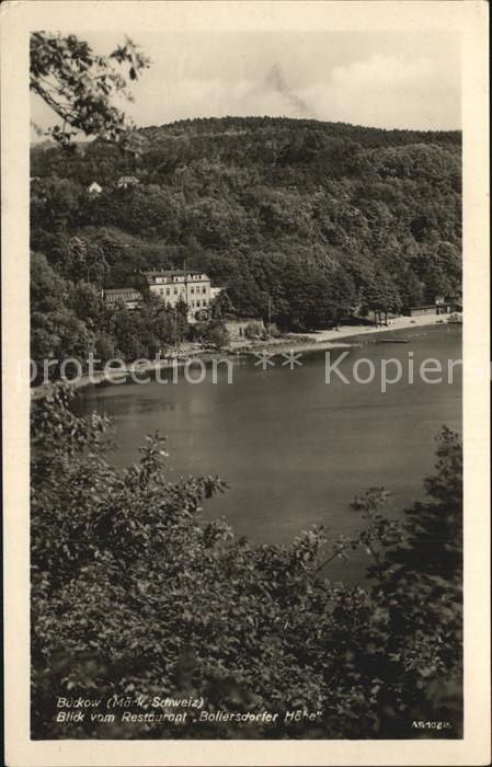Buckow Maerkische Schweiz Blick vom Restaurant Bollersdorfer Hoehe