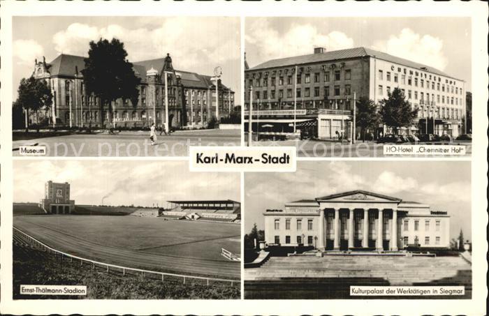 Karl-Marx-Stadt Museum HO-Hotel Chemnitzer Hof Kulturpalast