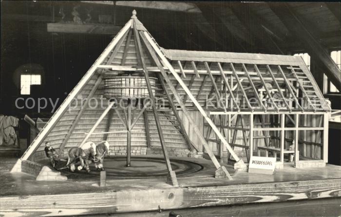 Altenberg Erzgebirge Bergstadt Pferdegoepel Bergbaumuseum