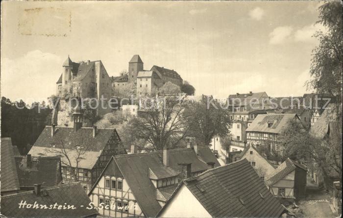 Hohnstein Saechsische Schweiz Teilansicht
