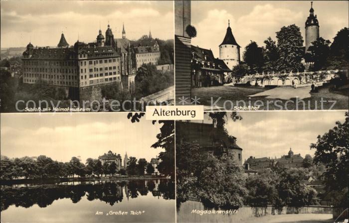 Altenburg Thueringen Schlosshof Grossen Teich Heimatmuseum