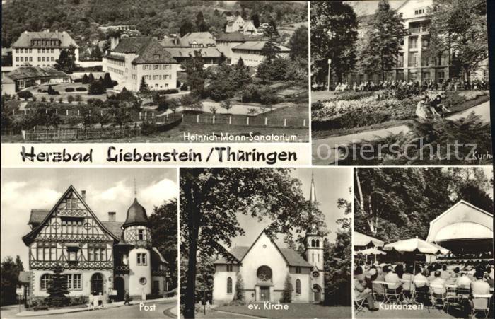 Bad Liebenstein Heinrich-Mann-Sanatorium Ev. Kirche Post