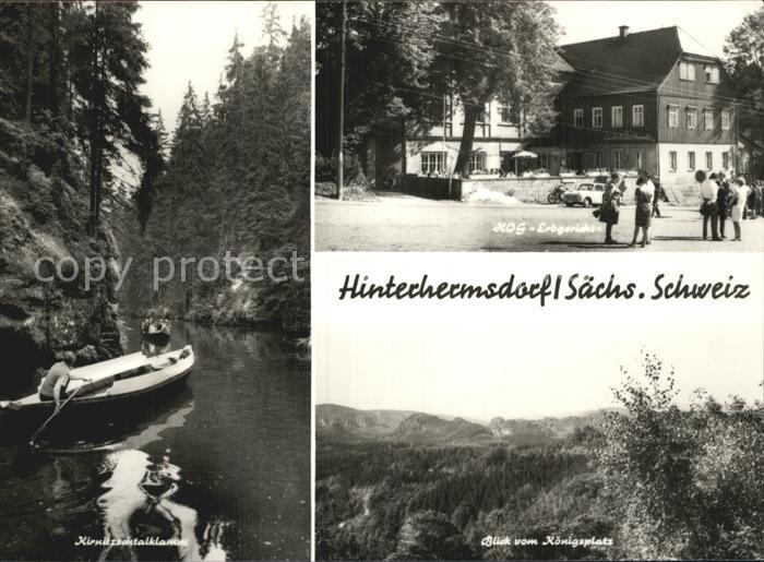 Hinterhermsdorf HOG-Erbgericht Koenigsplatz Kirnitzschtalklamm
