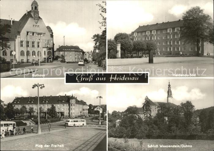 Heidenau Sachsen Heidenau-Sued Platz der Freiheit Rathaus Schloss Weesenstein