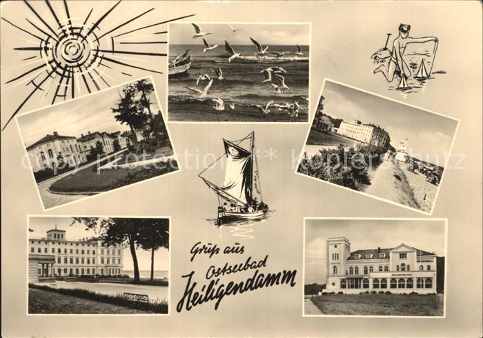 Heiligendamm Ostseebad Fritz Reuter Haus Strand Segelboot