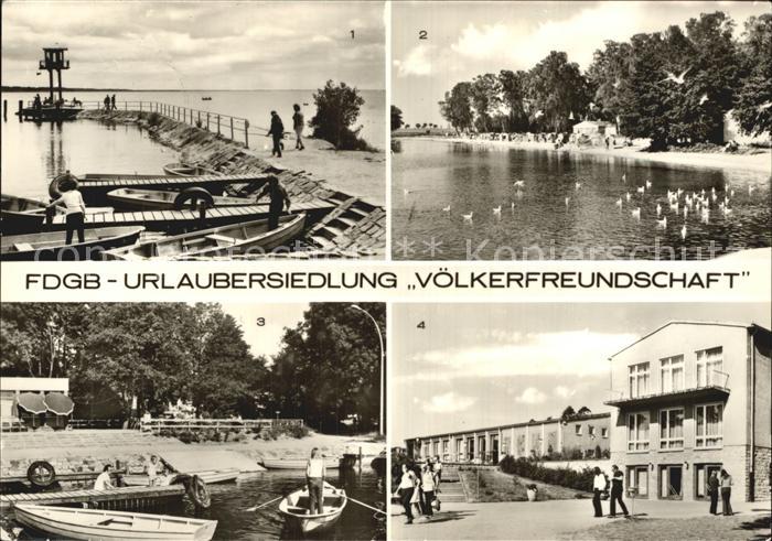 Klink Waren FDGB Urlaubersiedlung Voelkerfreundschaft Mole Mueritz