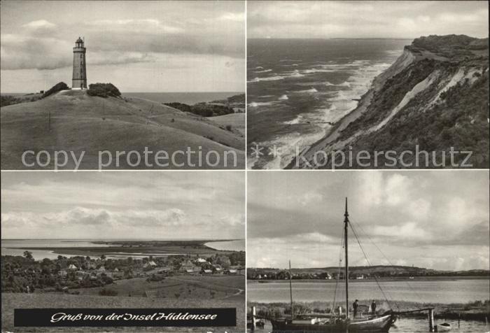 Insel Hiddensee Leuchtturm Segelboot