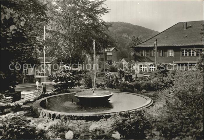 Kipsdorf Erholungsort Brunnen Bahnhof