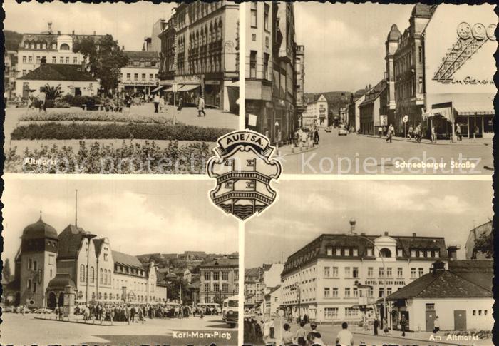 Aue Sachsen Schneeberger Strasse Karl-Marx-Platz Altmarkt