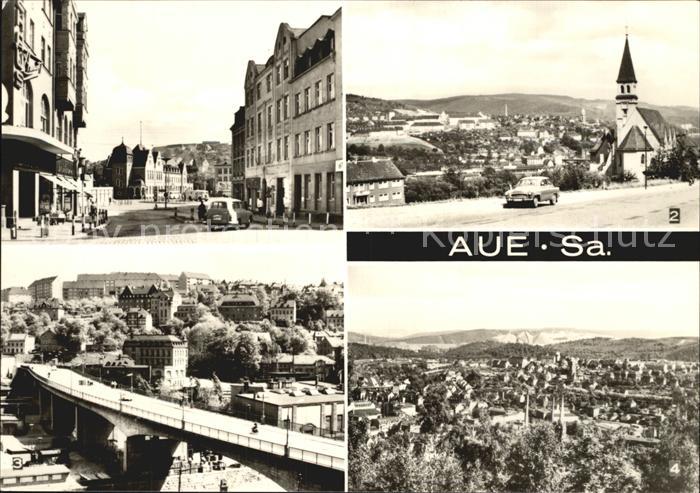 Aue Sachsen Karl-Marx-Bruecke Karl-Marx-Platz Hauptpostamt