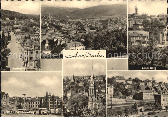 Aue Sachsen Zeller Berg Stadtmitte Karl-Marx-Platz