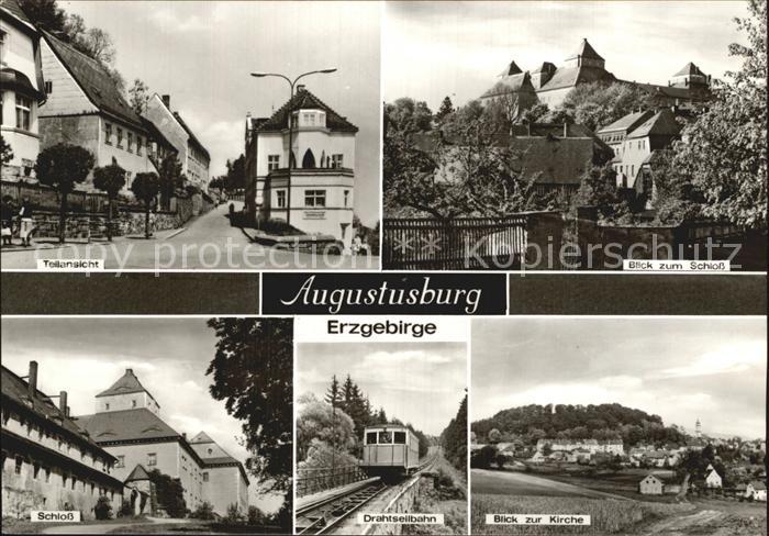 Augustusburg Kirche Schloss Drahtseilbahn