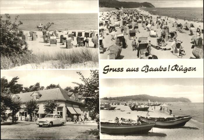 Baabe Ostseebad Ruegen Strand Boote