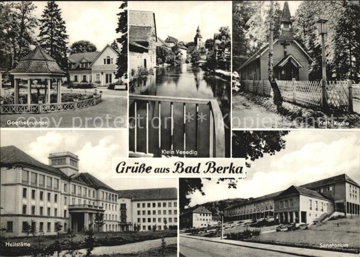 Bad Berka Klein Venedig Goethebrunnen Sanatorium