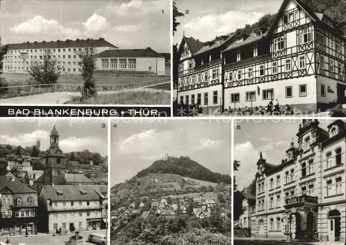 Bad Blankenburg Zentrale Sportschule DTSB Burgruine Greifenstein Marktplatz