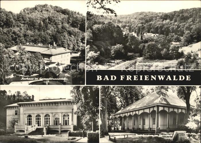 Bad Freienwalde Kurhaus Gesundbrunnental Volkspark Teehaeuschen
