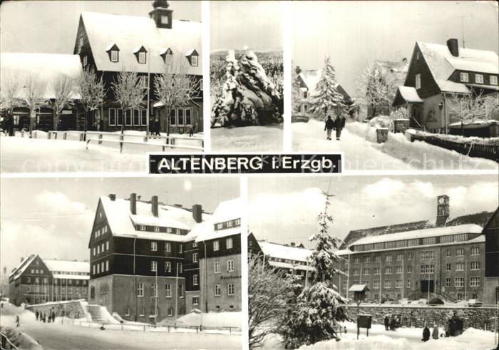 Altenberg Erzgebirge Winter Ortsansichten
