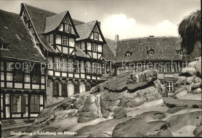 Quedlinburg Harz Schlossberg Klippen