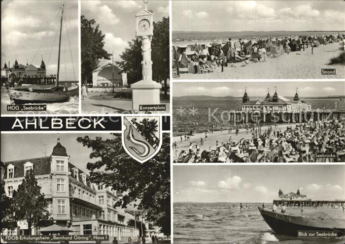Ahlbeck Ostseebad Seebruecke Konzertplatz Strand