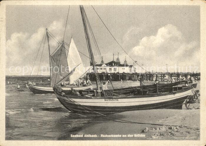 Ahlbeck Ostseebad Seebad Fischerboote Bruecke Nordstern