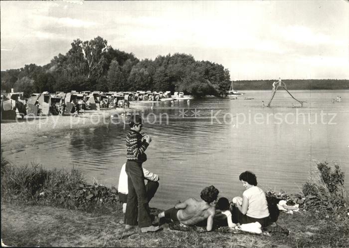 Klink Waren FDGB Urlaubersiedlung Voelkerfreundschaft Badestrand