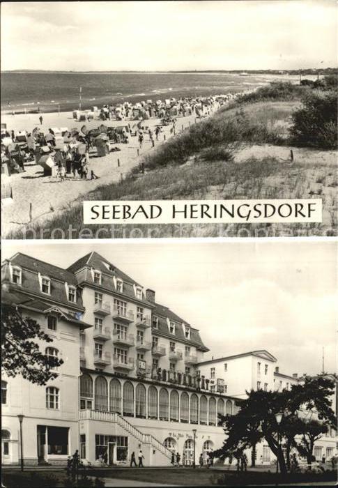Heringsdorf Ostseebad Usedom FDGB Heim Solidaritaet Badestrand