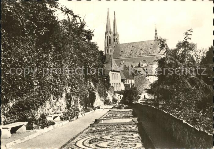Goerlitz Sachsen Anlagen Stadtmauer Ochsenbastei Peterskirche