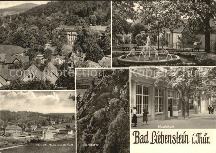 Bad Liebenstein Bahdehaus  Heinrich-Mann-Sanatorium Wandelhalle