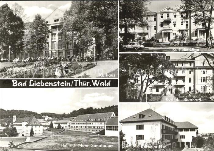 Bad Liebenstein Heinrich mann Sanatorium Kurheim Olga Else Bernhard