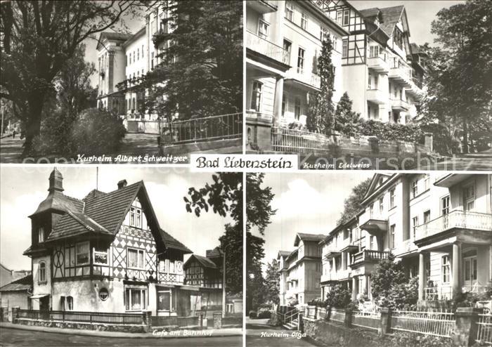 Bad Liebenstein Kurheim Olga Edelweiss Albert Schweitzer Bahnhof