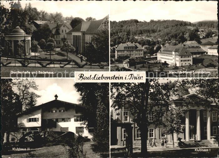Bad Liebenstein Quellenhalle Heinrich-Mann-Sanatorium Badehaus