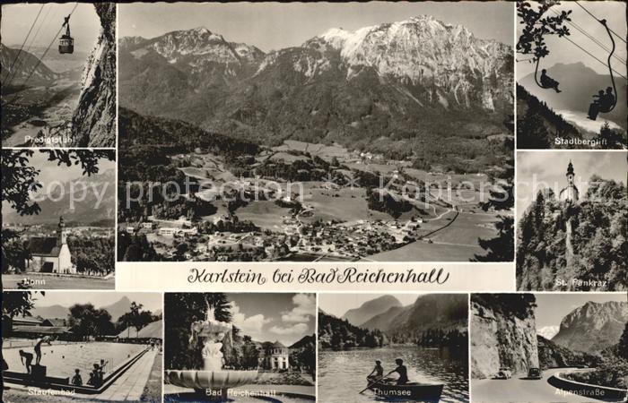 Karlstein Oberbayern Bergbajm Thumsee Freibad Seilbahn Predigtstuhl