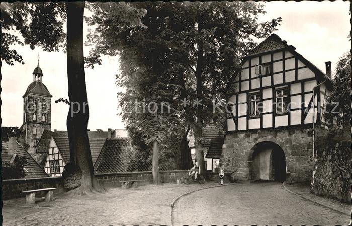 Tecklenburg Steinfurt NRW Tor und Kirche