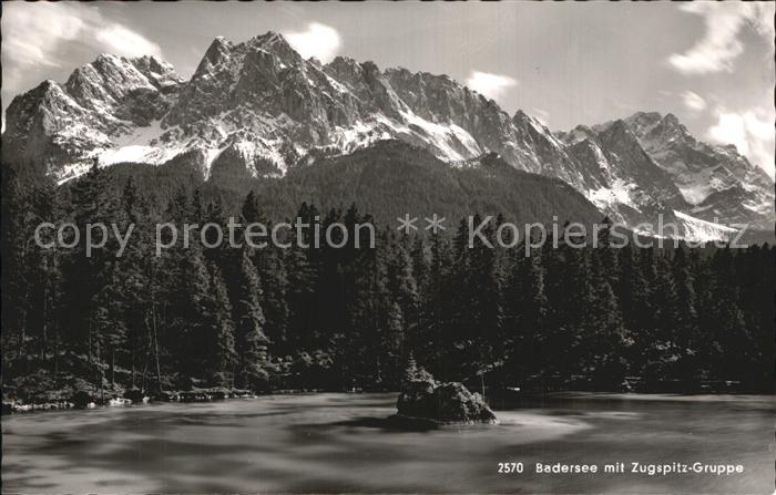 Badersee Mit Zugspitz-Gruppe