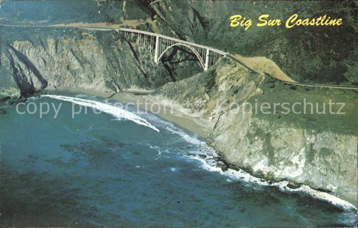 Monterey California Big Sur Coastline Fliegeraufnahme Bixby Bridge