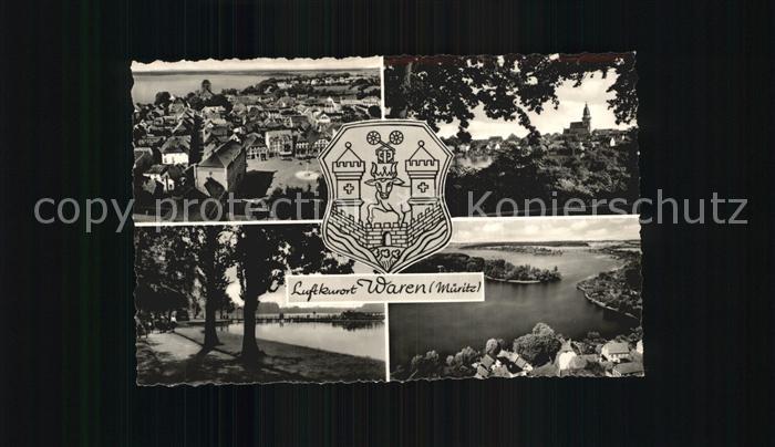 Waren Mueritz Partien am See Fliegeraufnahme