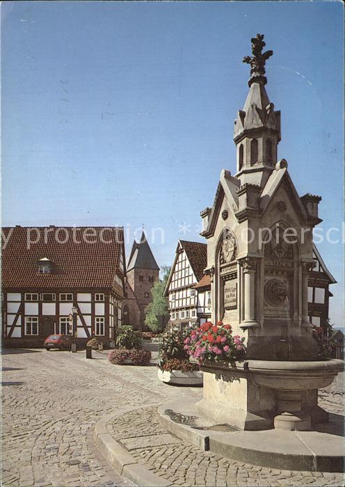 Obernkirchen Marktplatz mit Kirche