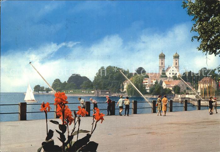 Friedrichshafen Bodensee Ufernpromenade mit Schlosskirche