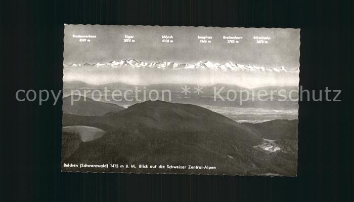 Belchen Baden mit Schweizer Alpen