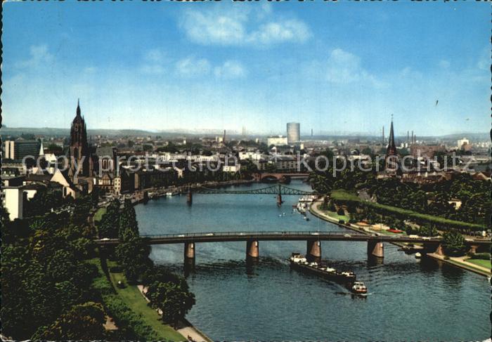 Frankfurt Main Mainpartie mit Dom