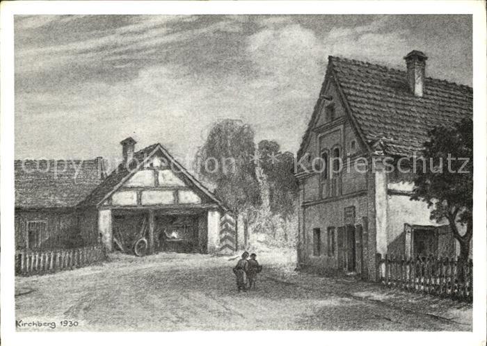 Kirchberg Bad Dorfschmiede Kuenstlerkarte