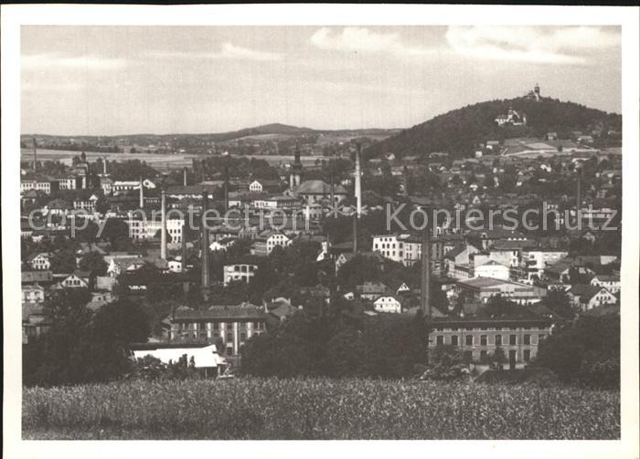 Warnsdorf Varnsdorf Boehmen mit Burgsverg