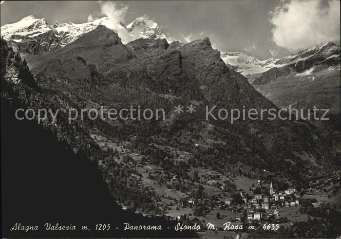 Alagna Valsesia Fliegeraufnahme