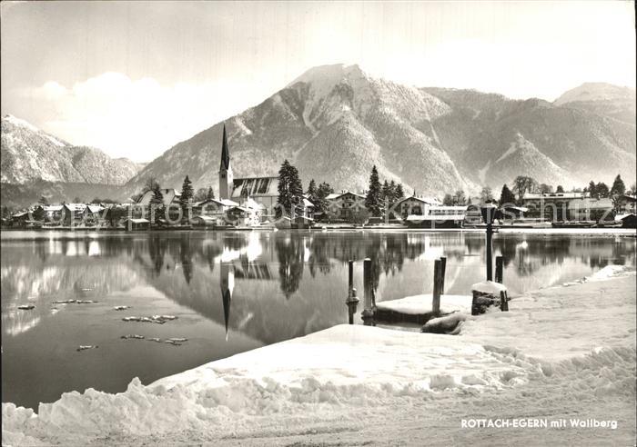 Rottach-Egern Partie am See im Winter