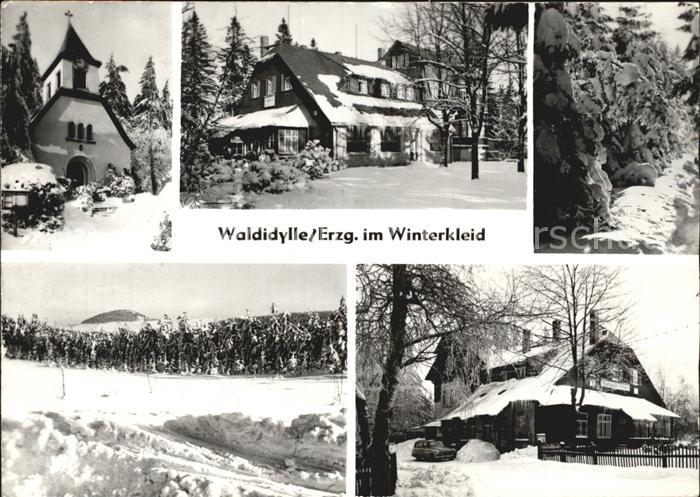Erzgebirge Region im Winter