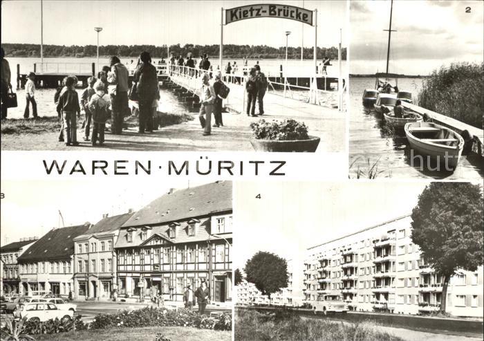 Waren Mueritz Kietz-Bruecke Mueritz Marktplatz